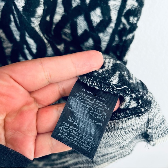 Anthropologie moth size XS black gray sweater dress - Picture 4 of 4